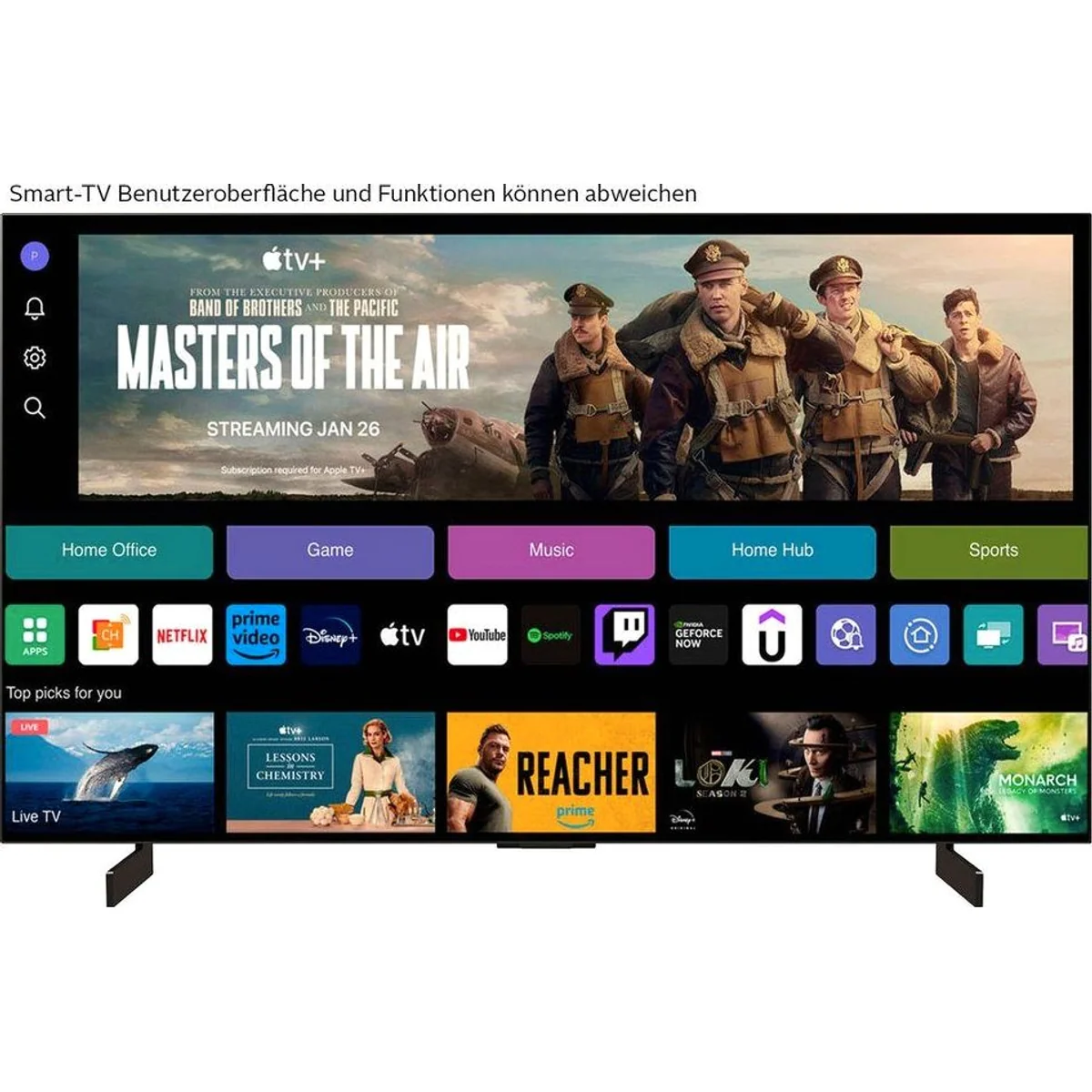 LG OLED42C47LA OLED-Fernseher, 4K OLED evo, α9 4K AI-Prozessor, Dolby Vision & Atmos 2