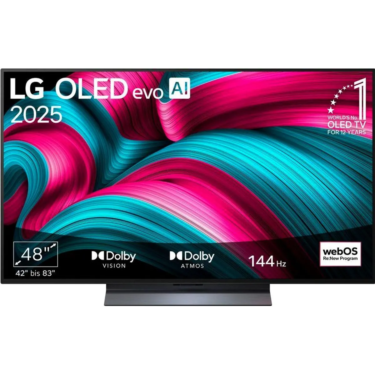 LG OLED48C5ELB OLED-Fernseher, 4K Ultra HD, Smart-TV, 48 Zoll