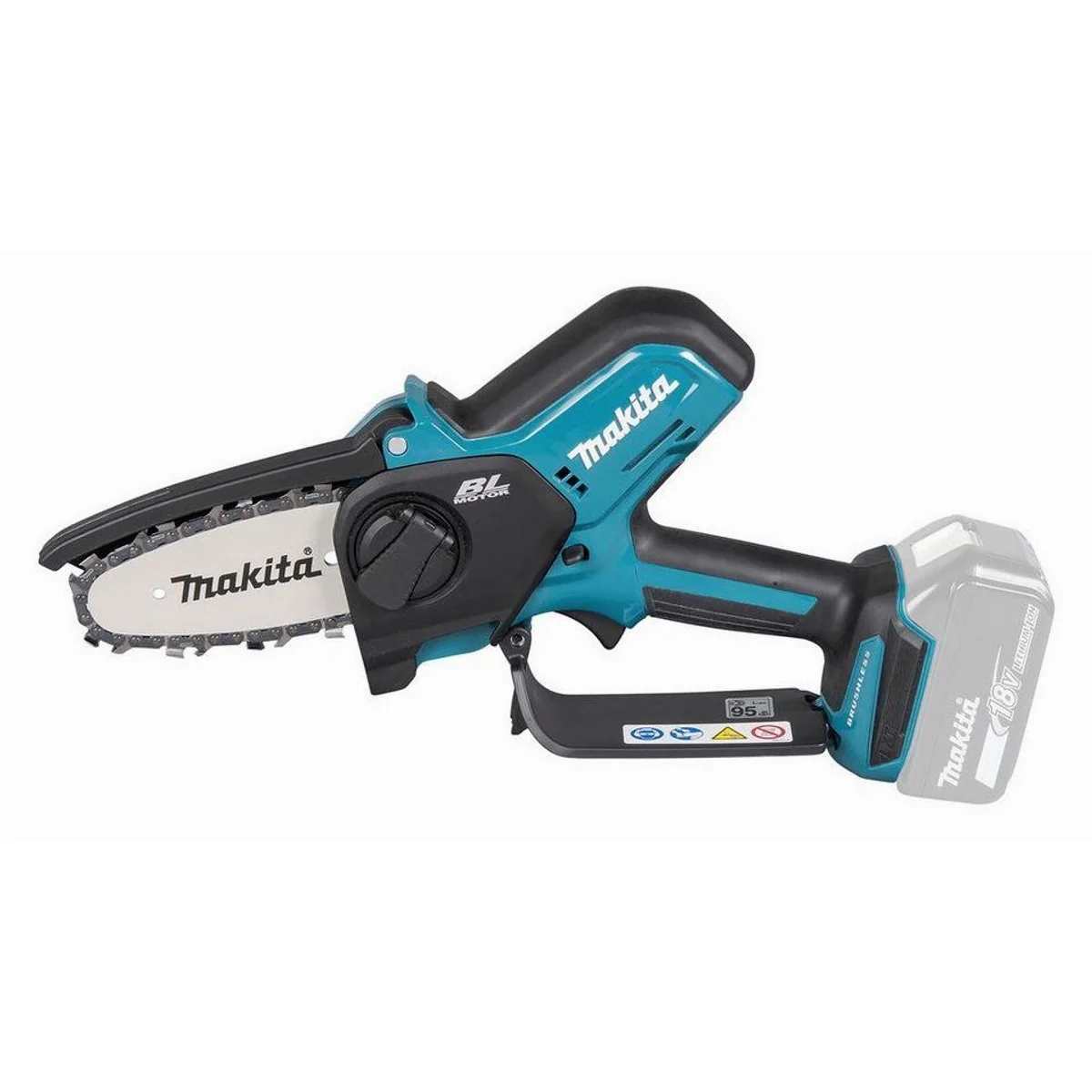 Makita DUC101Z Akku-Astsäge, kompakt, wartungsfreier Motor, 8 m/s Dieses Produkt der Marke Makita wird von uns als unabhängigem Händler vertrieben 4