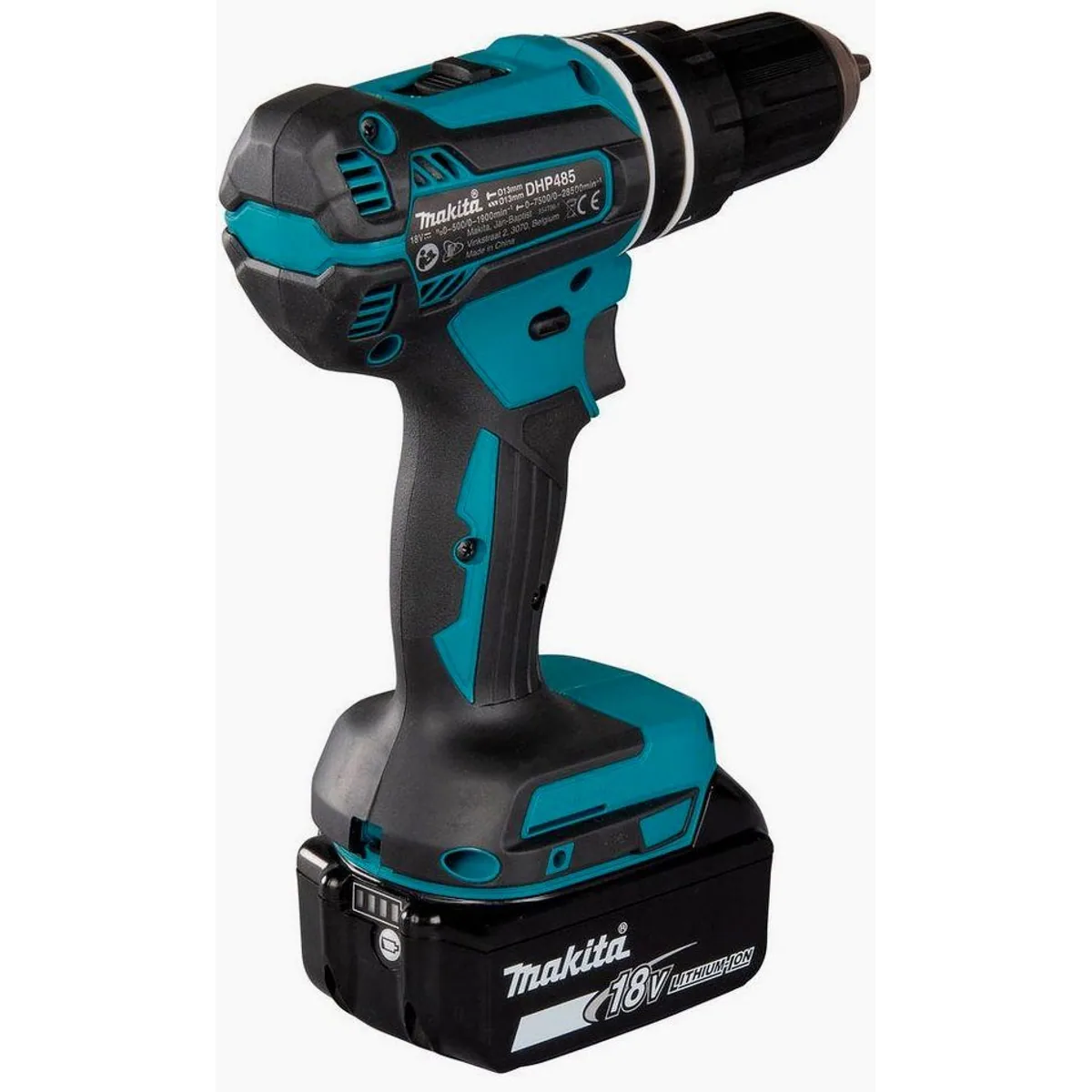 Makita DHP485RTJ Akku-Schlagbohrschrauber, 2 Akkus 18 V/5 Ah, max. 1900 U/min Dieses Produkt der Marke Makita wird von uns als unabhängigem Händler 5