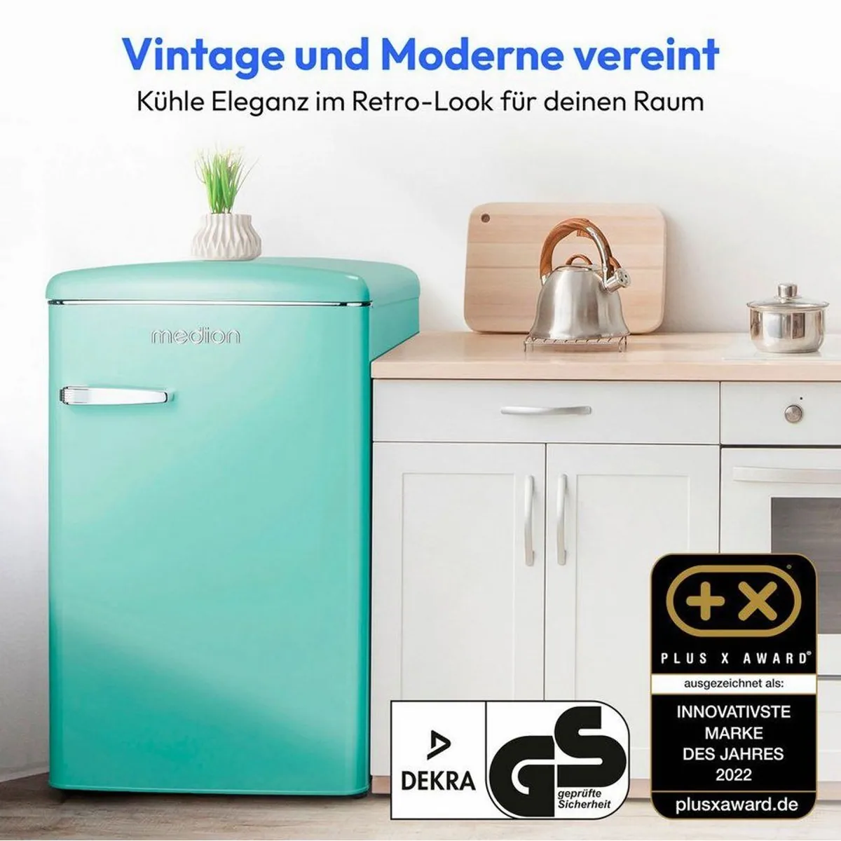 Medion Kühl-/Gefrierkombination MD37790, 108L Nutzinhalt, energiesparend, LED-Beleuchtung 2