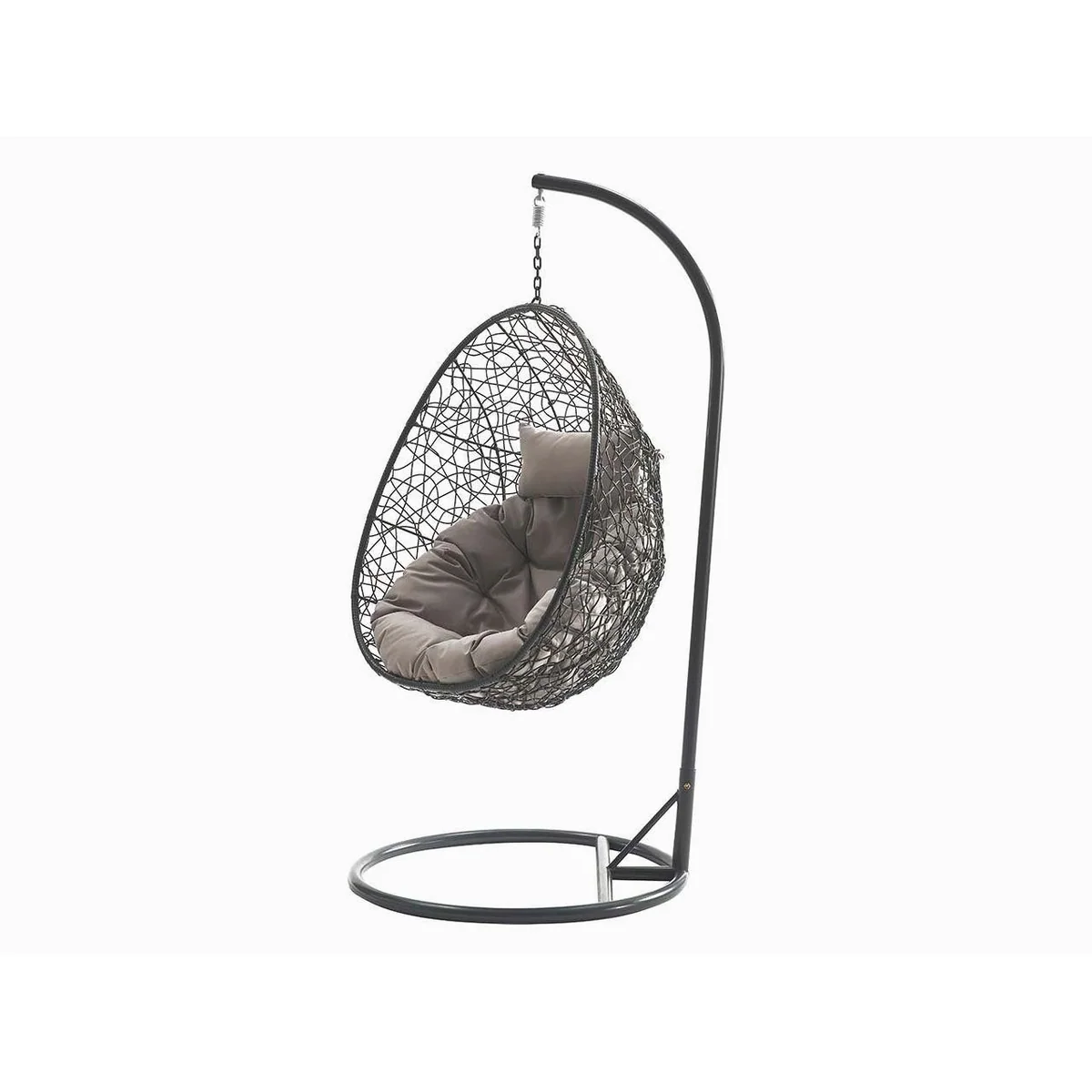 Mirjan24 Hängesessel Fogo, stabiler Hängekorb mit Kissen — robust, wetterfest, einfach zu montieren 2
