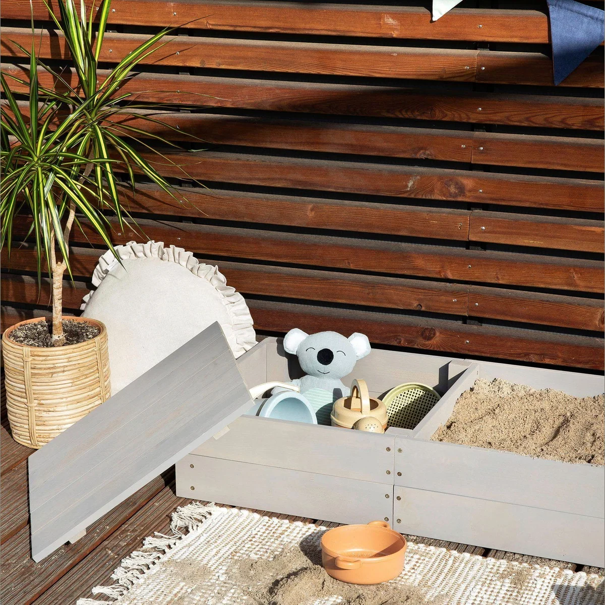 MUDDY BUDDY Sandkasten Space Saver, kompakt und praktisch 5