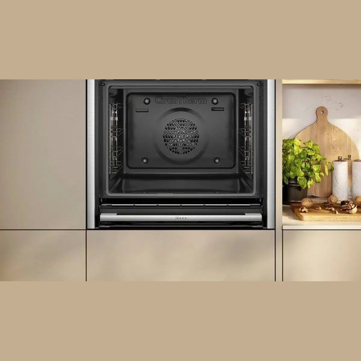 NEFF N 70 B54CR71N1 Backofen, pyrolytische Selbstreinigung, Slide & Hide Tür, CircoTherm Heißluft 3