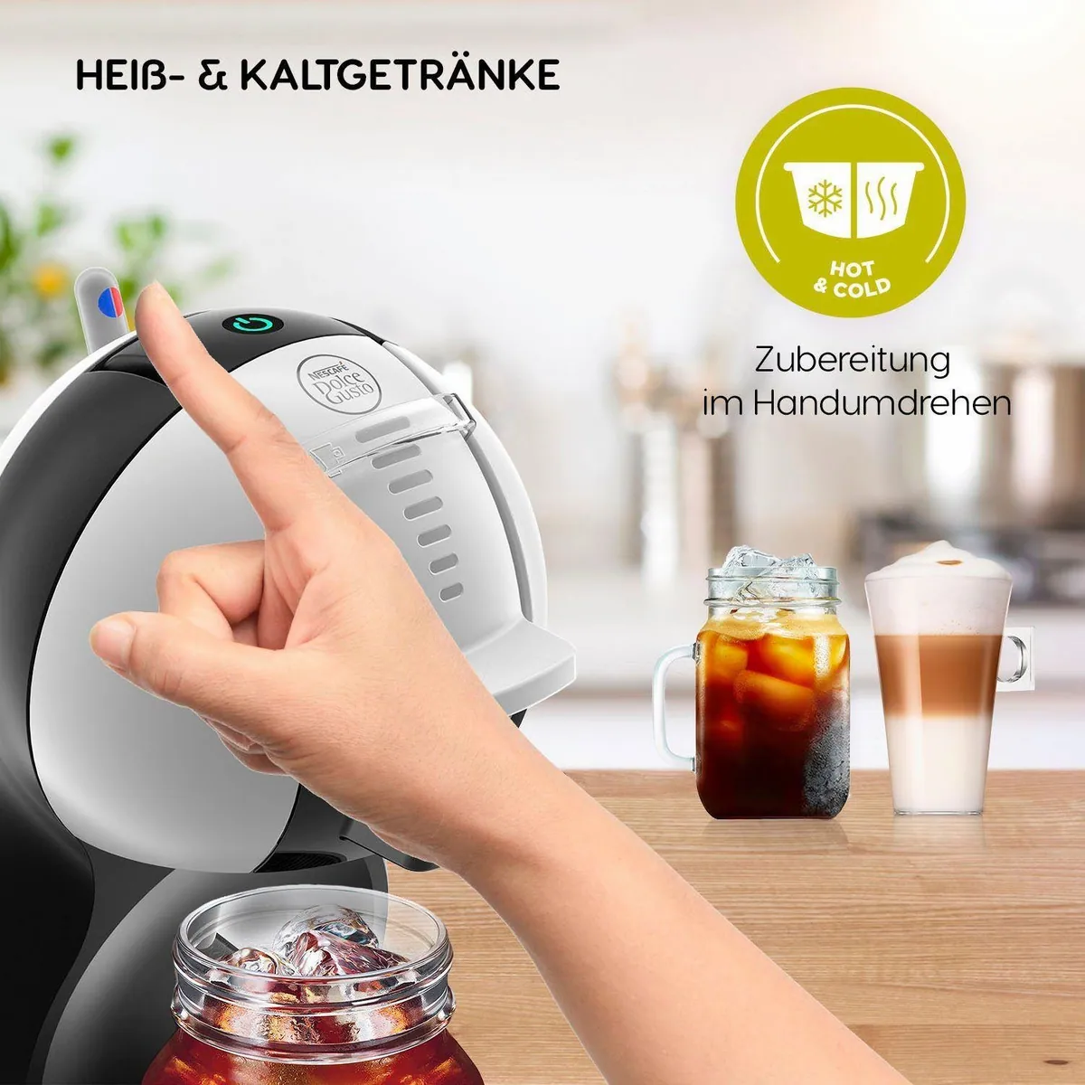 NESCAFÉ Dolce Gusto Mini Me KP123B, 15 bar Druck, inkl. 3 Latte Macchiato Kapseln 2