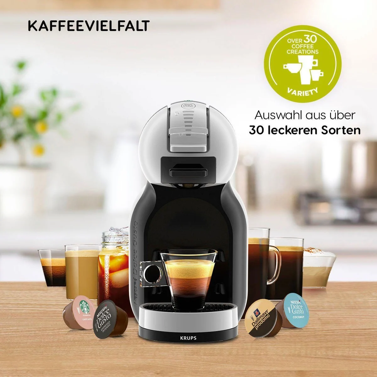 NESCAFÉ Dolce Gusto Mini Me KP123B, 15 bar Druck, inkl. 3 Latte Macchiato Kapseln 3