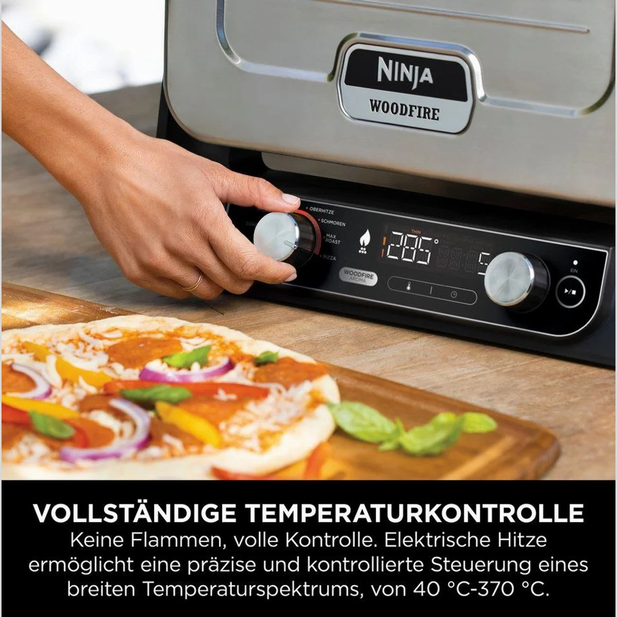 NINJA Multiofen OO101EU, 8-in-1 Outdoor Küche, vielseitig und leistungsstark 5