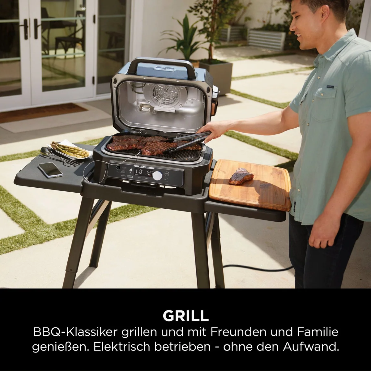 NINJA Woodfire Pro Connect XL Tischgrill, Echtzeitüberwachung, 30 % mehr Grillfläche 5