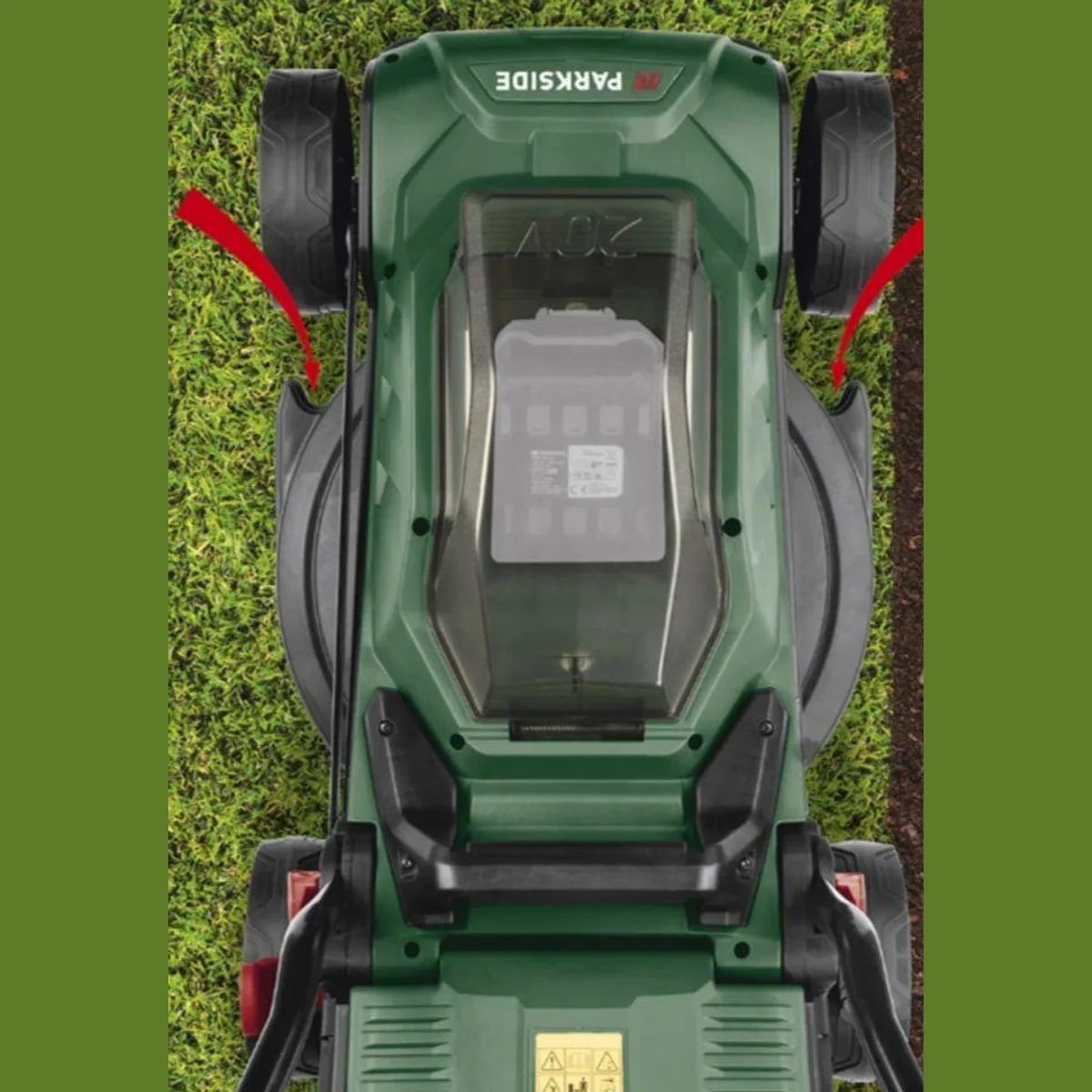 Parkside PRMA 20-Li A1 Akku Rasenmäher, 33 cm Schnittbreite, 5-stufige Schnitthöheneinstellung 5