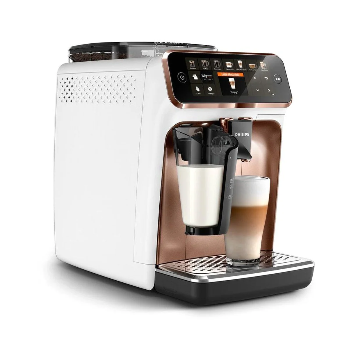 Philips Kaffeevollautomat 5400 Series EP5443/70, 12 Kaffeespezialitäten, 4 Benutzerprofile 2