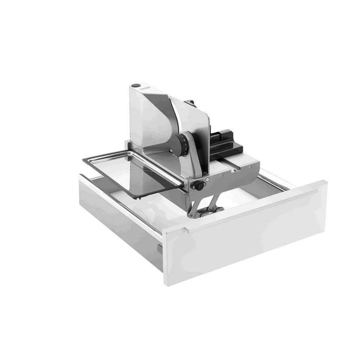 ritter AES 72 SR Einbau-Allesschneider, Vollmetall, 2-Finger-Einschaltsystem