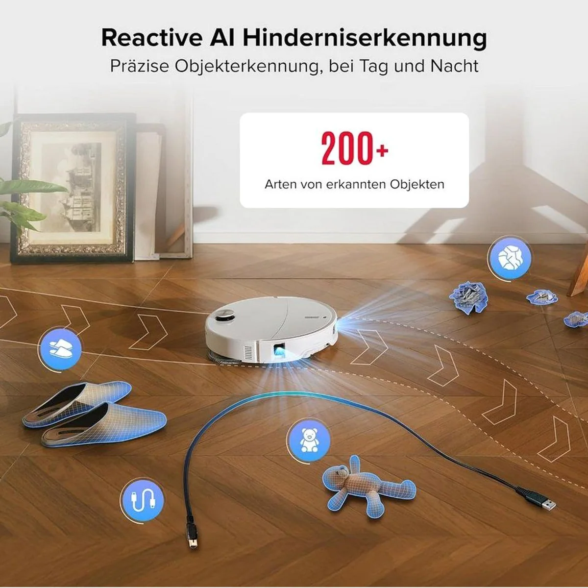Roborock Qrevo Curv 2 Pro Saugroboter, 25000 Pa Saugkraft, 100°C Heißwasser-Moppwäsche 5