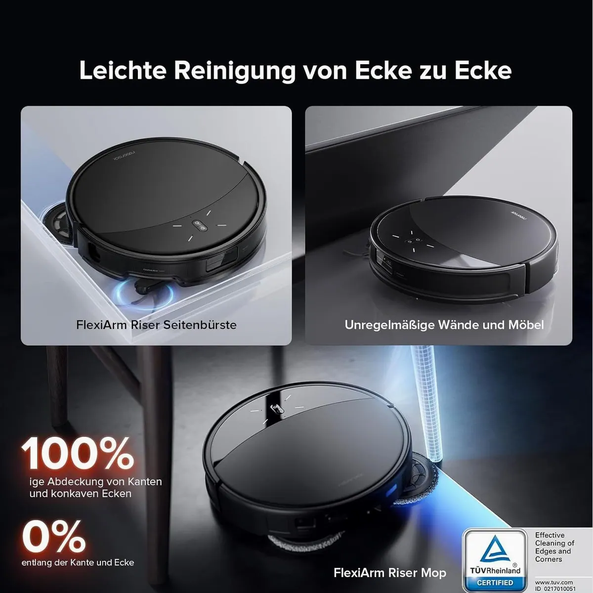 Roborock Saros 10R Saugroboter, 22000 Pa Saugleistung, Ultra-Slim Design, Smart Navigation 5