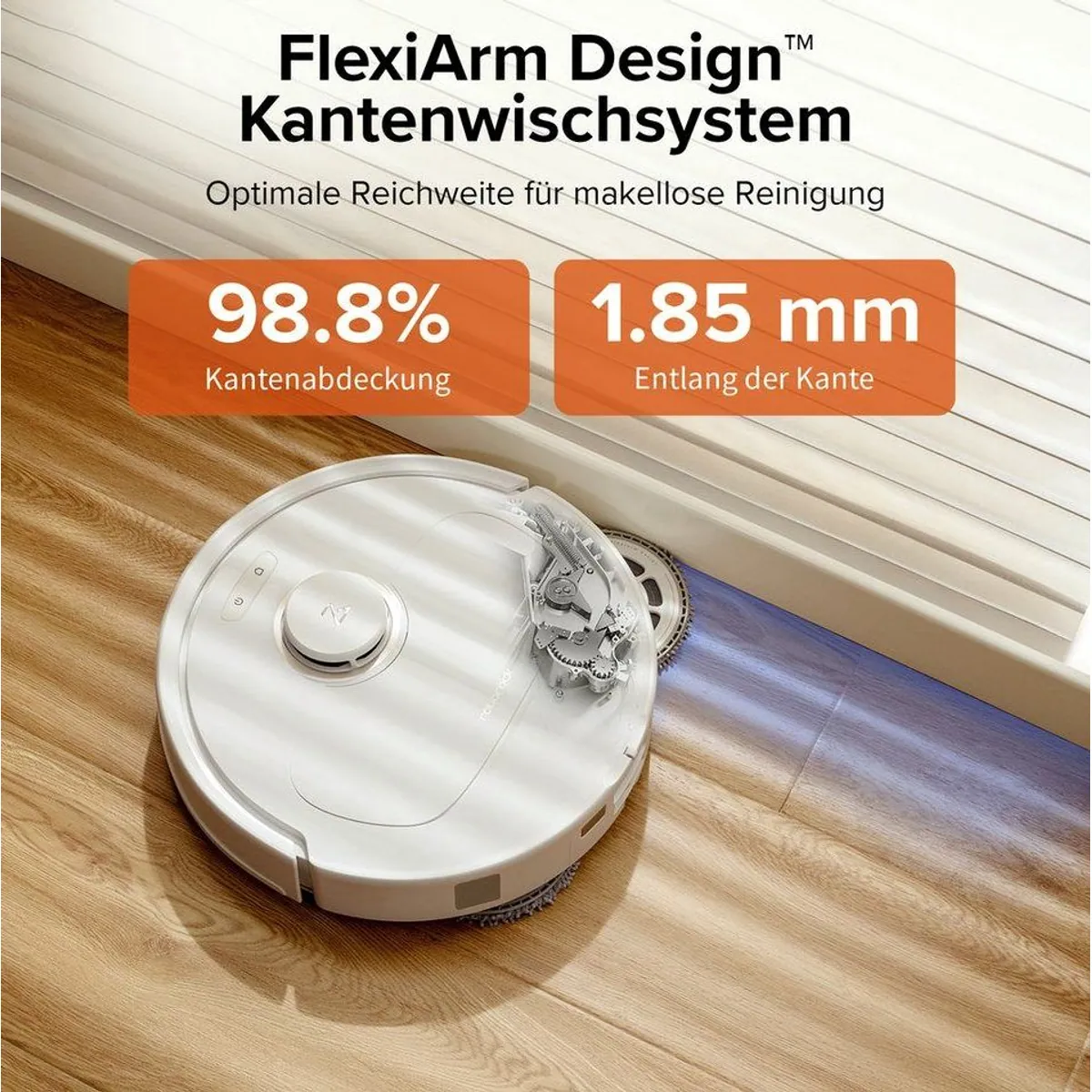 Roborock Qrevo Pro Saugroboter, 60°C Heißwasser-Moppwäsche, 7000 Pa Saugleistung 3
