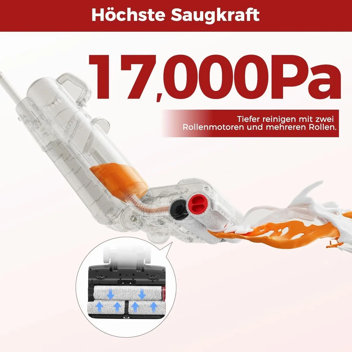 Roborock Dyad Pro Combo Nass-Trocken-Akkusauger, 5-in-1, 17000Pa Saugkraft 5