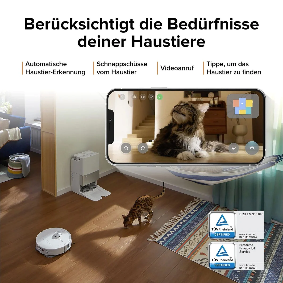 Roborock Qrevo Master Saugroboter, 10.000 Pa Saugkraft, AI-Hindernisvermeidung 2