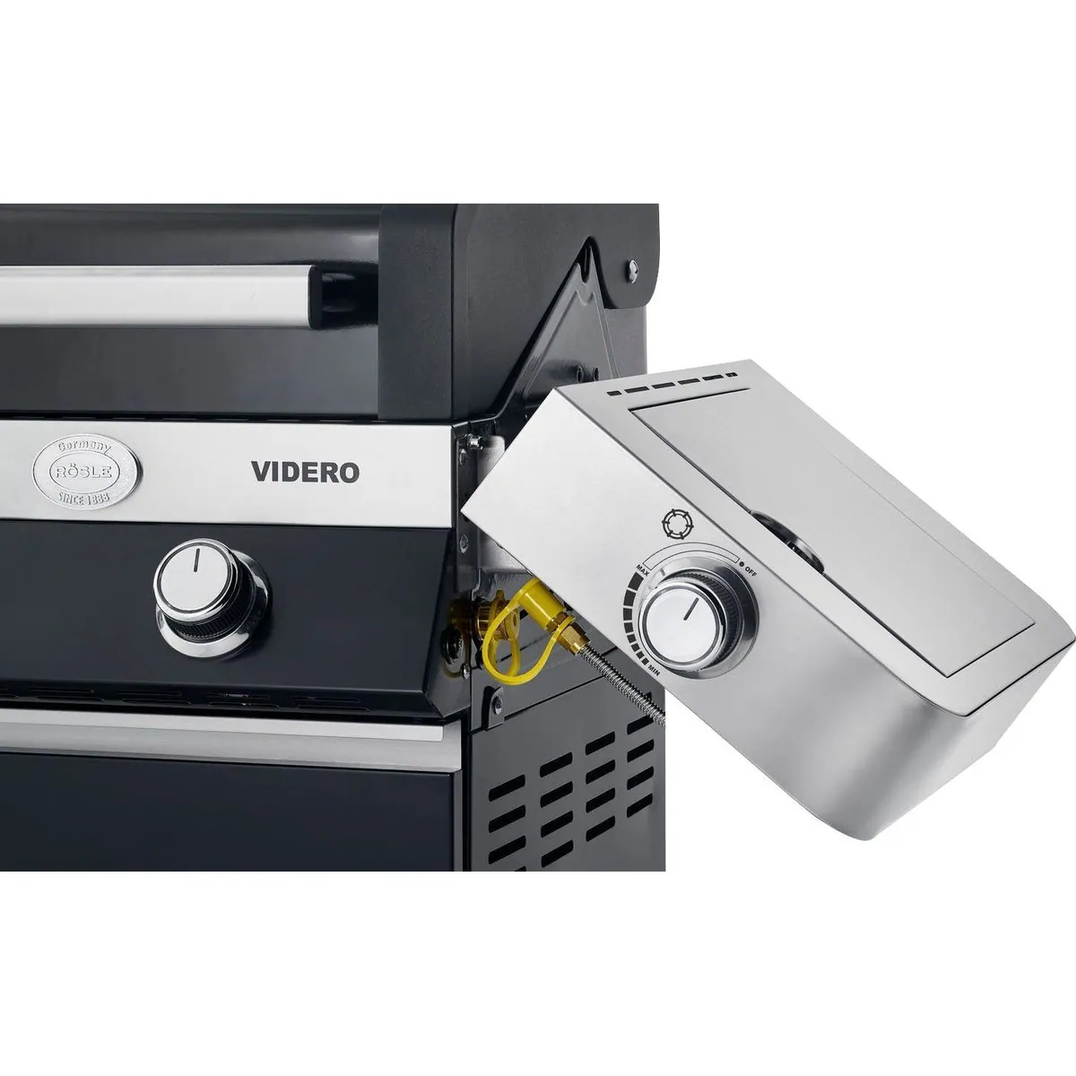 RÖSLE VIDERO G3-S Gasgrill, 3 Brenner, Primezone & VARIO+ Grillrostsystem 5