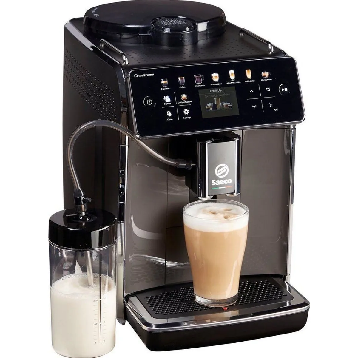 Saeco GranAroma SM6580/50 Kaffeevollautomat, 14 Kaffeespezialitäten, 4 Benutzerprofile, TFT Display 2