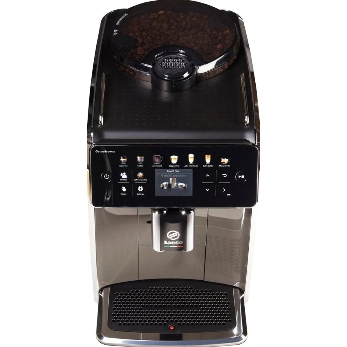 Saeco GranAroma SM6580/50 Kaffeevollautomat, 14 Kaffeespezialitäten, 4 Benutzerprofile, TFT Display 5
