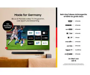 Samsung GQ-S95FAT Fernseher, 65 Zoll, OLED-Technologie, 4K Auflösung, Smart TV-Funktionen Dieses Produkt der Marke Samsung wird von uns als 3