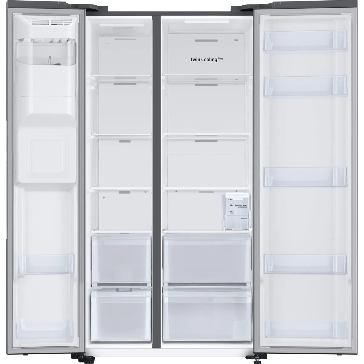 Samsung RS6JA8511S9 Side-by-Side Kühlschrank, NoFrost Plus, Twin Cooling, 409 l Kühlraum Dieses Produkt der Marke Samsung wird von uns als 5