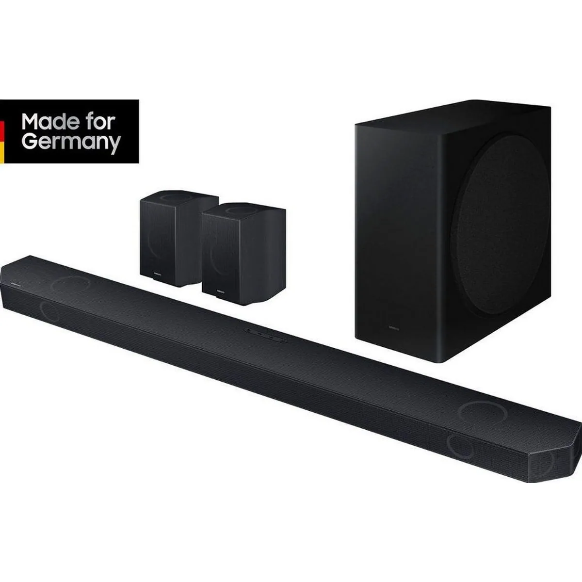 Samsung HW-Q935GD Soundbar, Dolby Atmos Unterstützung, kabelloser Surround Sound Dieses Produkt der Marke Samsung wird von uns als unabhängigem
