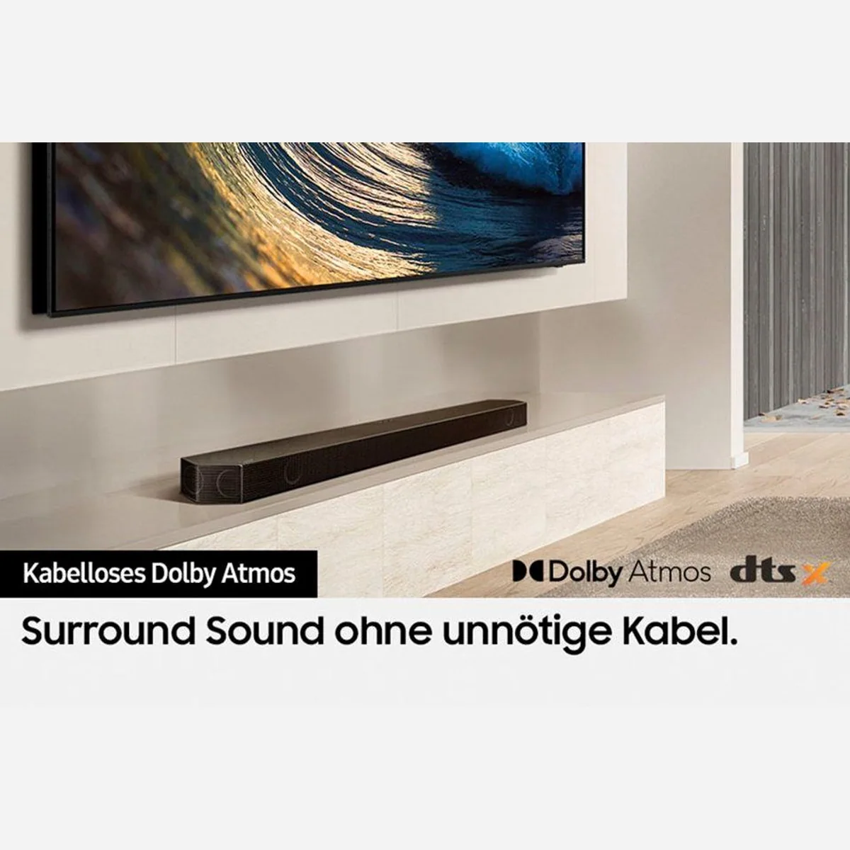 Samsung HW-Q935GD Soundbar, Dolby Atmos Unterstützung, kabelloser Surround Sound Dieses Produkt der Marke Samsung wird von uns als unabhängigem 4