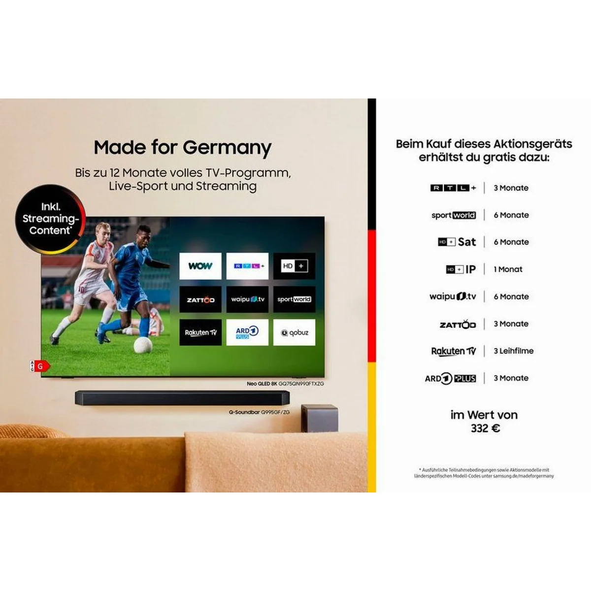Samsung GU98DU9079U LED-Fernseher, 98 Zoll, 4K Ultra HD, Smart TV Dieses Produkt der Marke Samsung wird von uns als unabhängigem Händler vertrieben 2