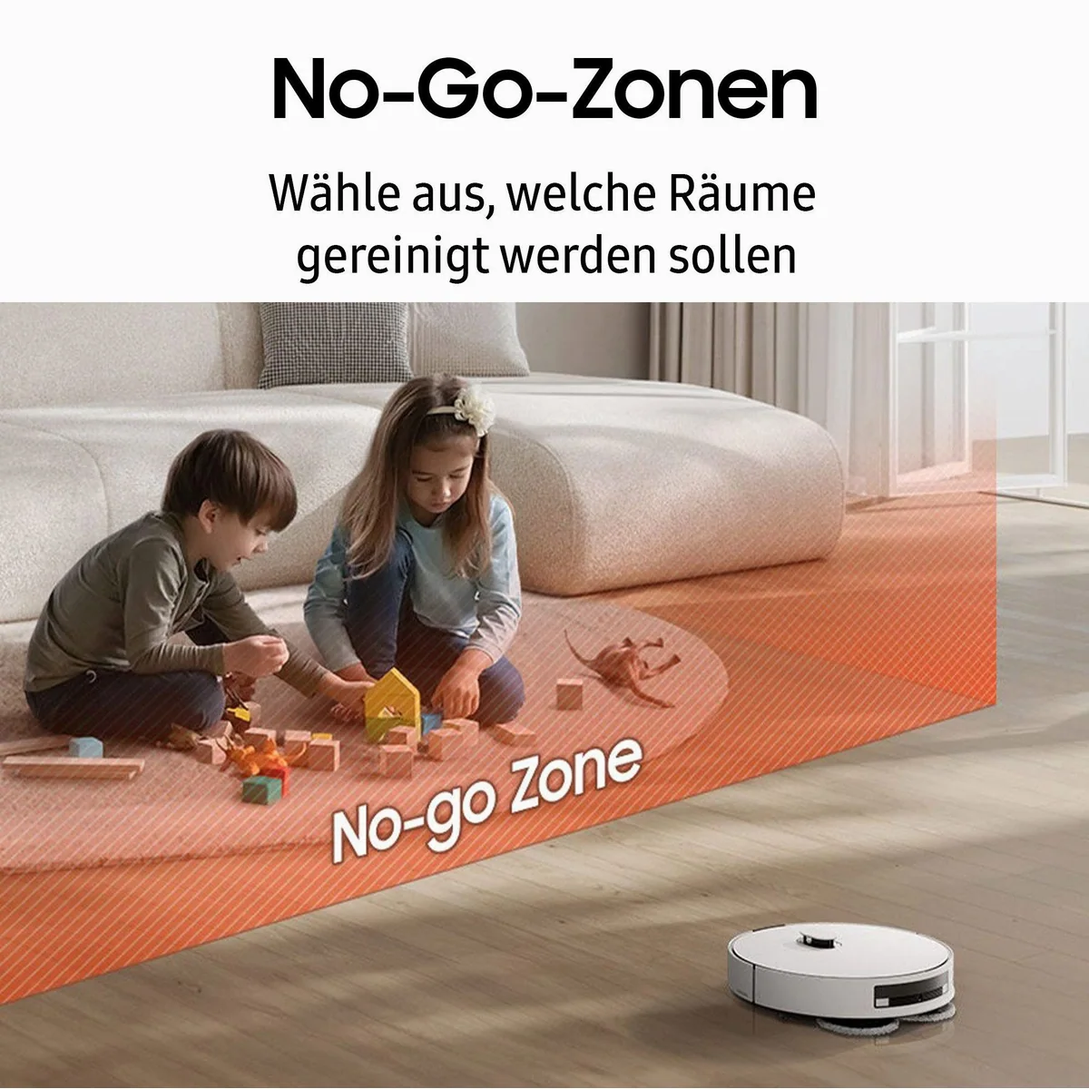 Samsung BESPOKE Jet Bot Combo, KI-Objekterkennung, Wischfunktion Dieses Produkt der Marke Samsung wird von uns als unabhängigem Händler vertrieben 5