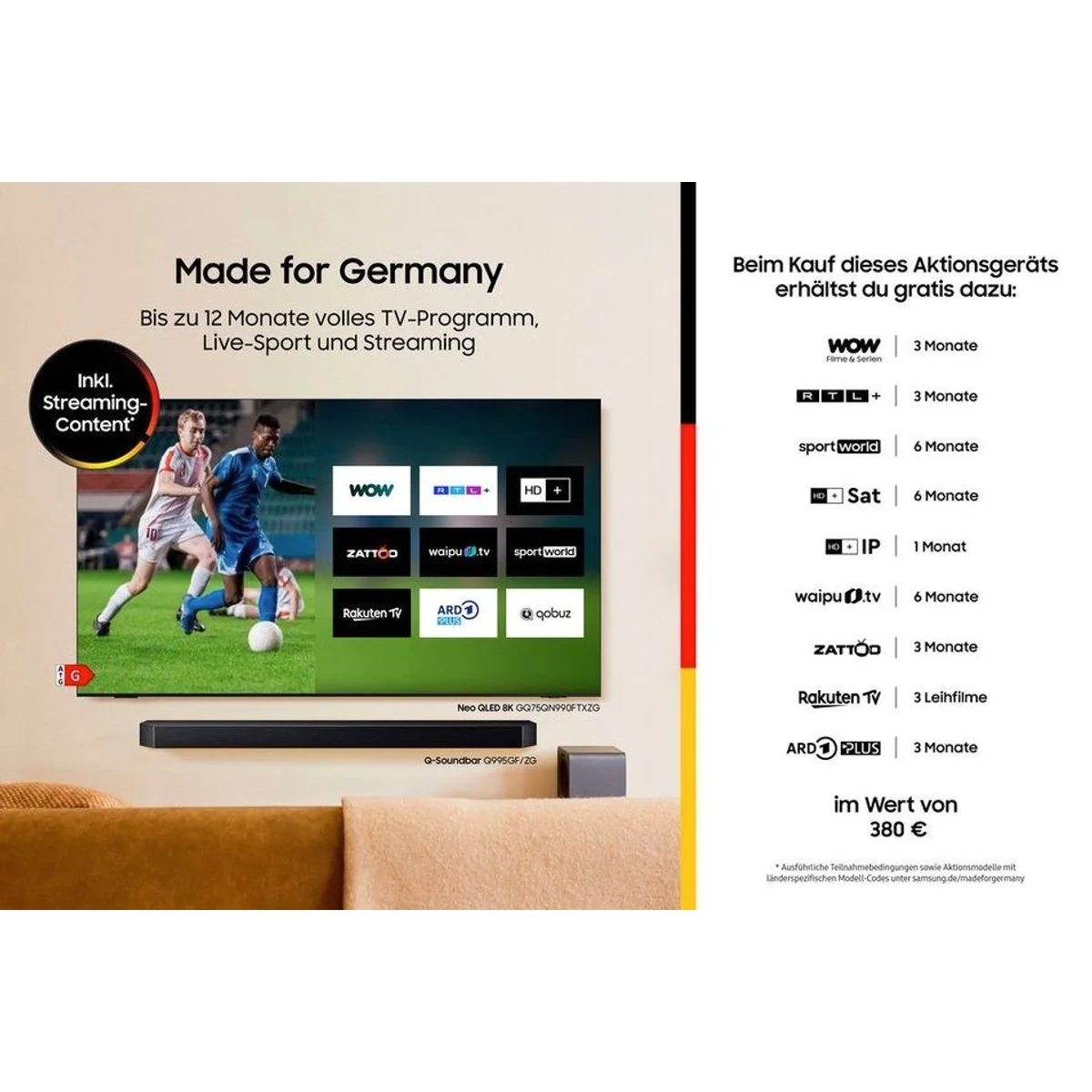 Samsung GQ65Q8FAAU QLED-Fernseher, 4K Ultra HD, Dolby Atmos, Smart TV Dieses Produkt der Marke Samsung wird von uns als unabhängigem Händler 2