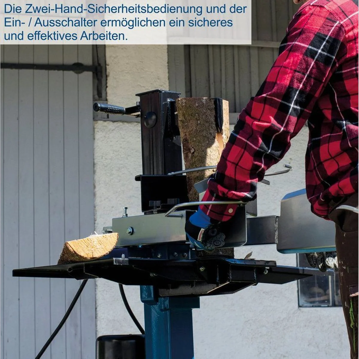 Scheppach HL730 Holzspalter, 2100 W, 7 Tonnen Spaltkraft, bis 55 cm Länge 4