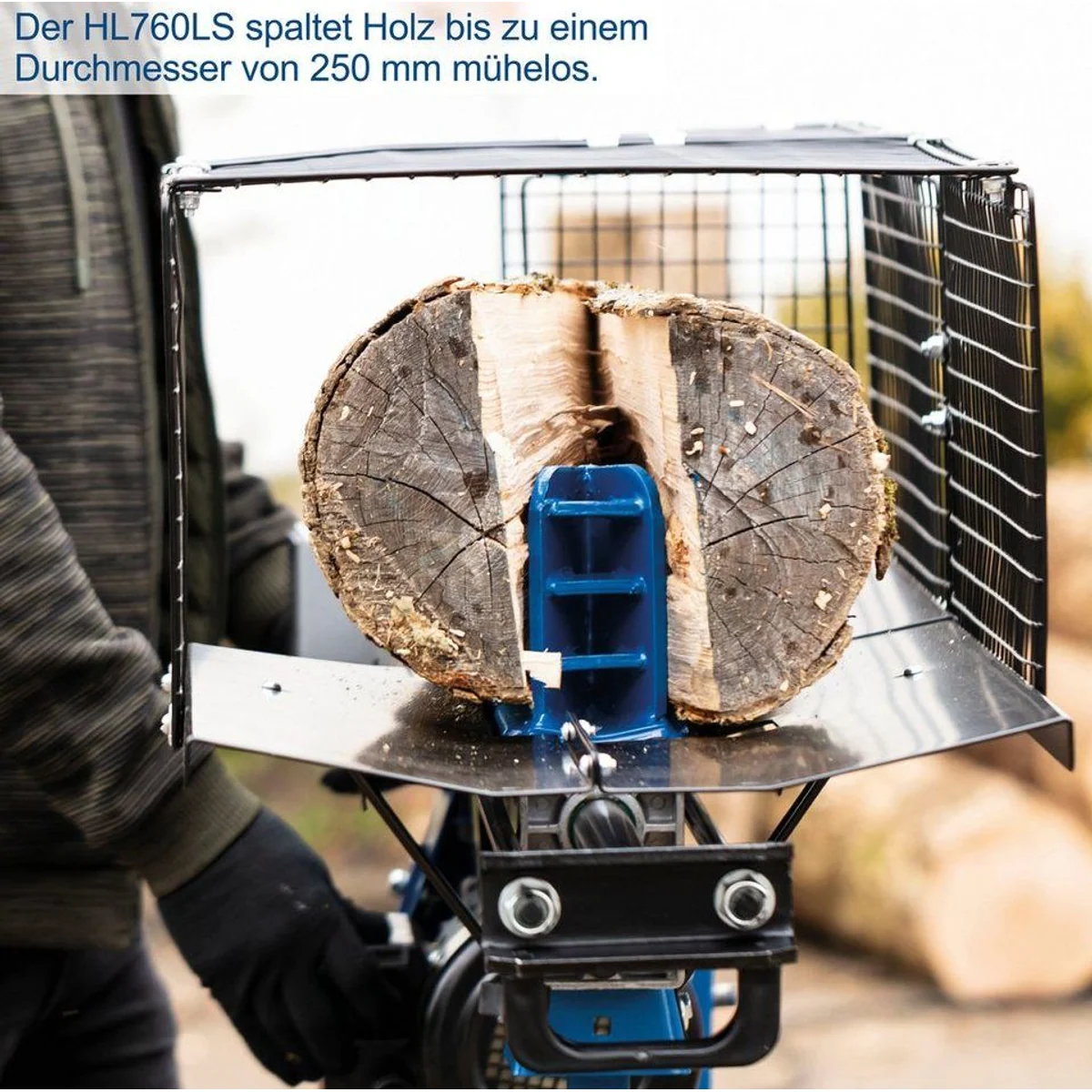 Scheppach HL760L Holzspalter, 2200 W, 7 t Spaltkraft, kompakt und robust 3