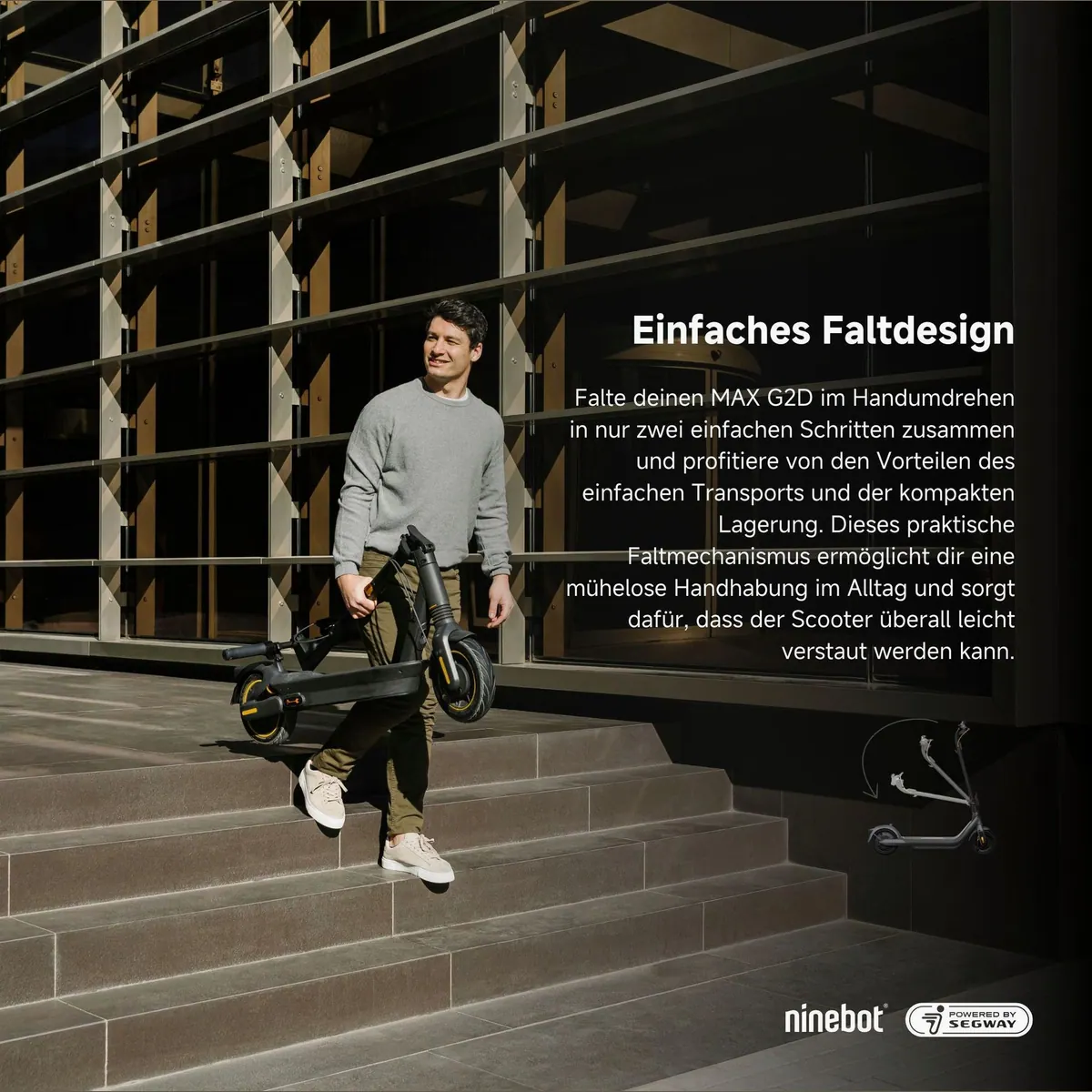 Segway Ninebot KickScooter MAX G2, bis 70 km Reichweite, 20 km/h schnell, Straßenzulassung 4