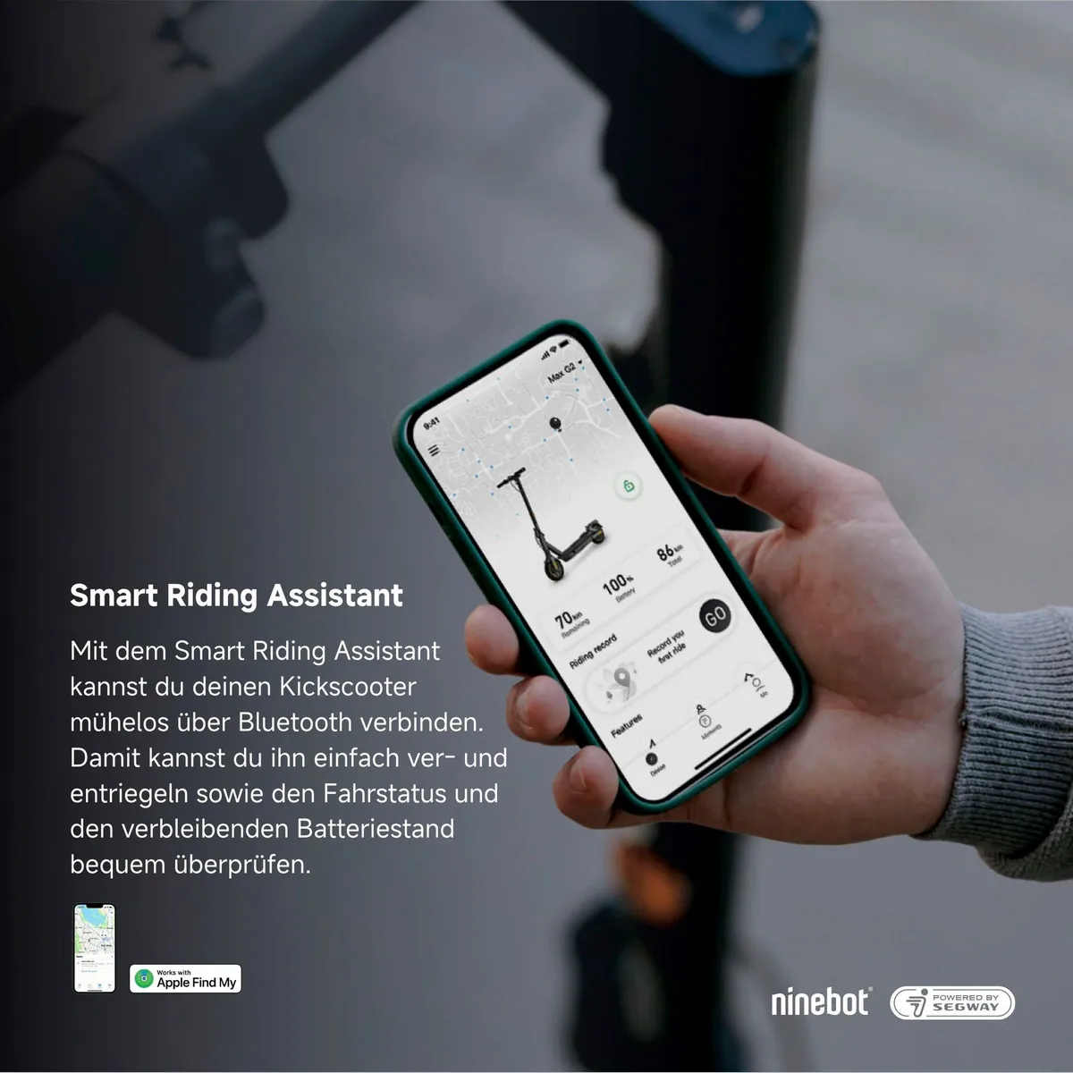Segway Ninebot KickScooter MAX G2, bis 70 km Reichweite, 20 km/h schnell, Straßenzulassung 5