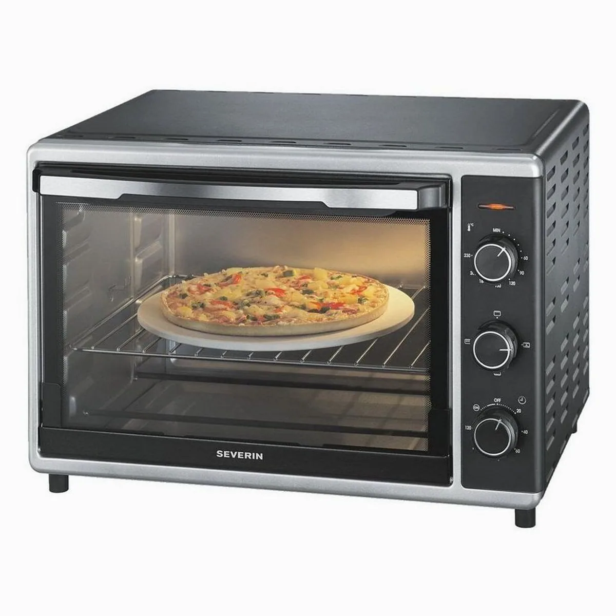 Severin TO 2058 2-in-1-Toaster, vielseitig für Pizza, Braten, 1800 W 2