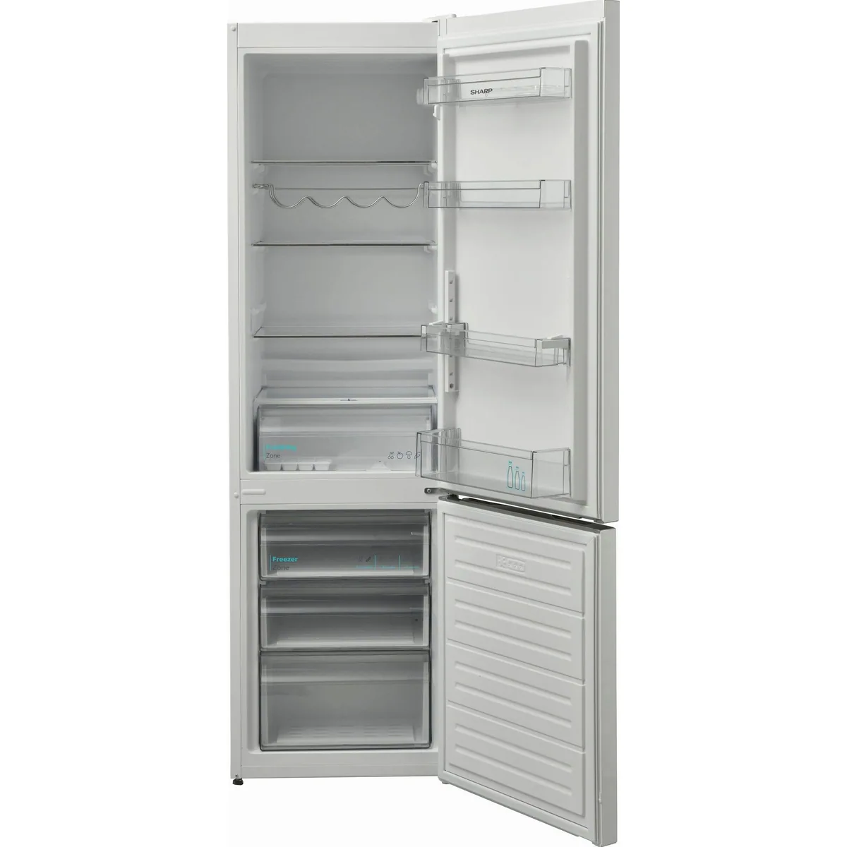 Sharp SJ-BB05DTXWD-EU Kühl-/Gefrierkombination, 204 l Kühlvolumen, 84 l Gefriervolumen, LED-Beleuchtung 2