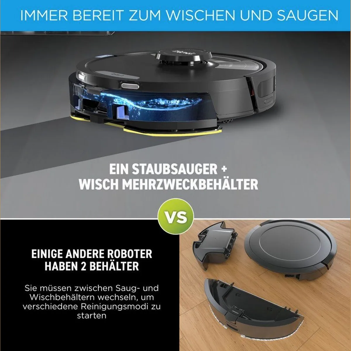 Shark Matrix Plus Saug- und Wischroboter, 2-in-1, selbstentleerend, starke Leistung 3