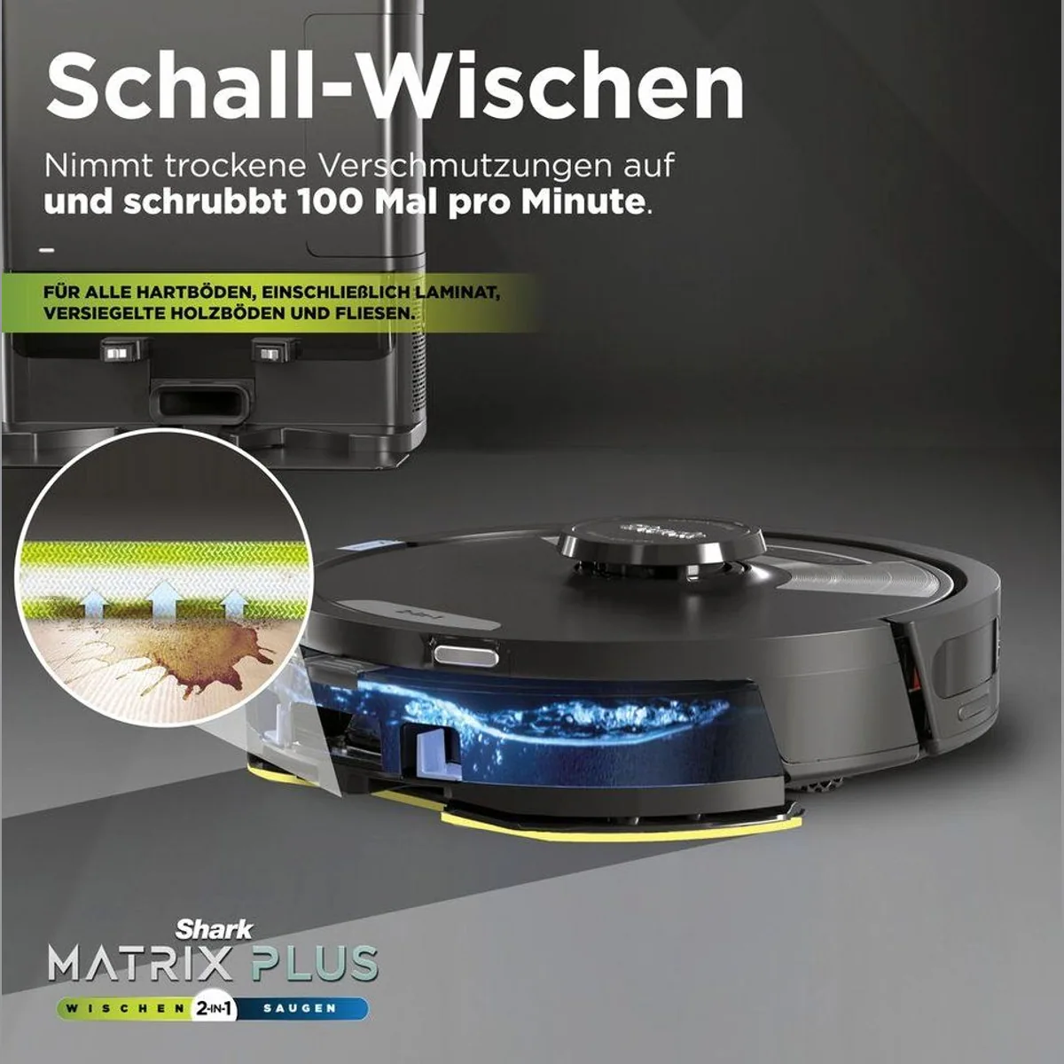 Shark Matrix Plus Saug- und Wischroboter, 2-in-1, selbstentleerend, starke Leistung 4