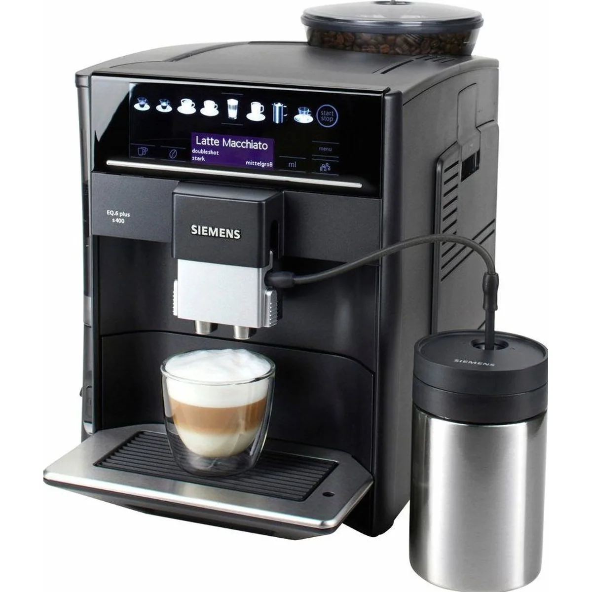 SIEMENS EQ6 plus s400 Kaffeevollautomat, Doppeltassenfunktion, Keramikmahlwerk, einfache Bedienung 2