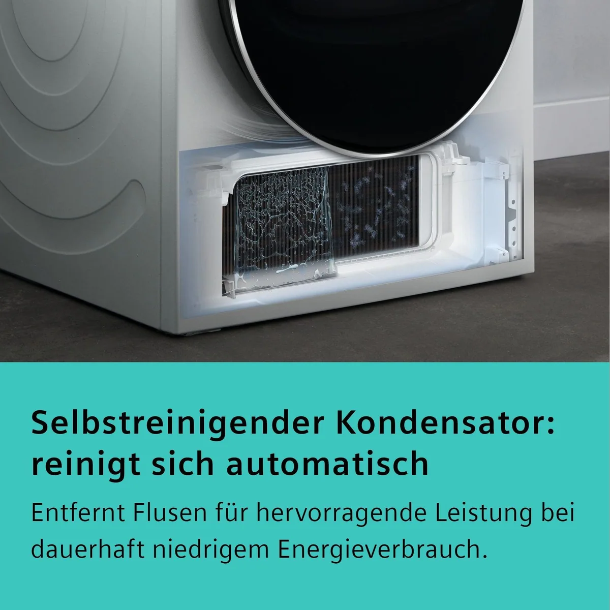 SIEMENS WQ35G2D00 Wärmepumpentrockner, selbstreinigender Kondensator, 8 kg Fassungsvermögen, AutoDry-Funktion 2