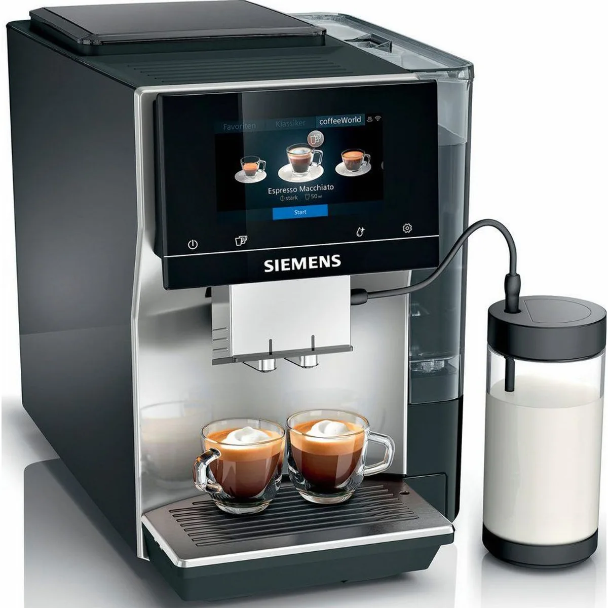 SIEMENS EQ700 classic TP715D47, intuitives TFT-Display, Cold Brew, 10 Favoriten