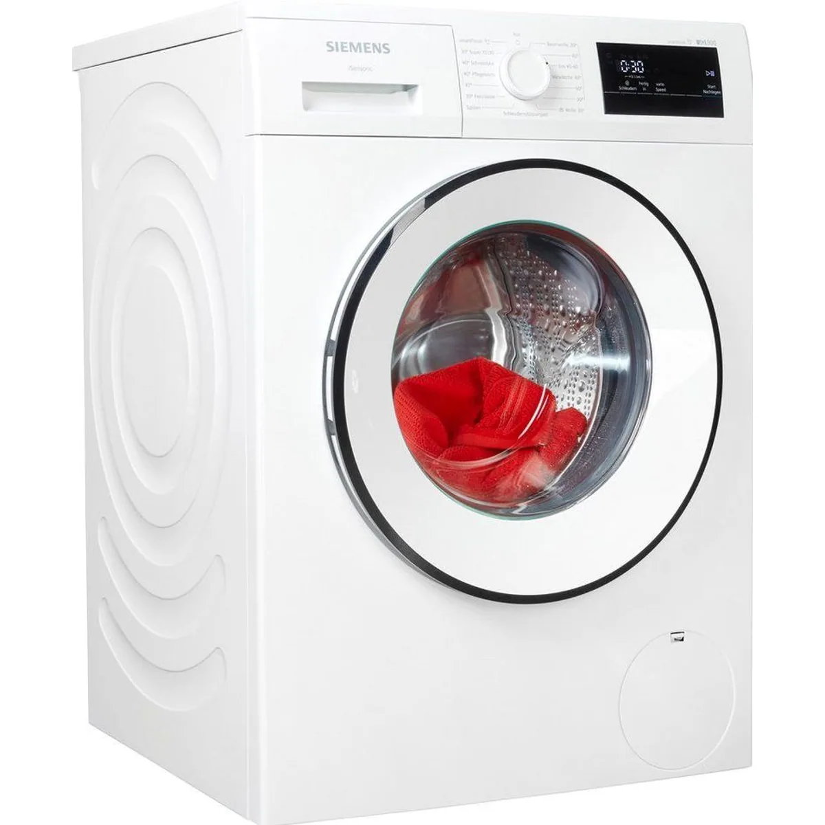 SIEMENS WM14N0A5 Waschmaschine, energieeffizient, 8 kg Fassungsvermögen, Nachlegefunktion