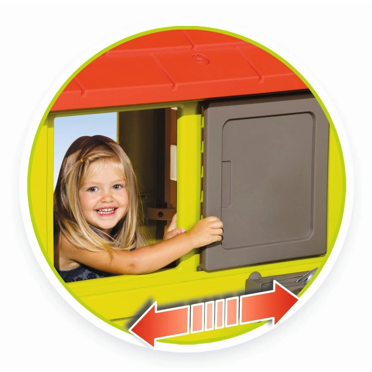 Smoby Spielhaus Natur, mit Sommerküche, stabil und bunt 4