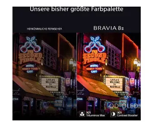 Sony BRAVIA 8 II 65, 4K Ultra HD, HDR, Smart TV Dieses Produkt der Marke Sony wird von uns als unabhängigem Händler vertrieben. Wir sind kein 3
