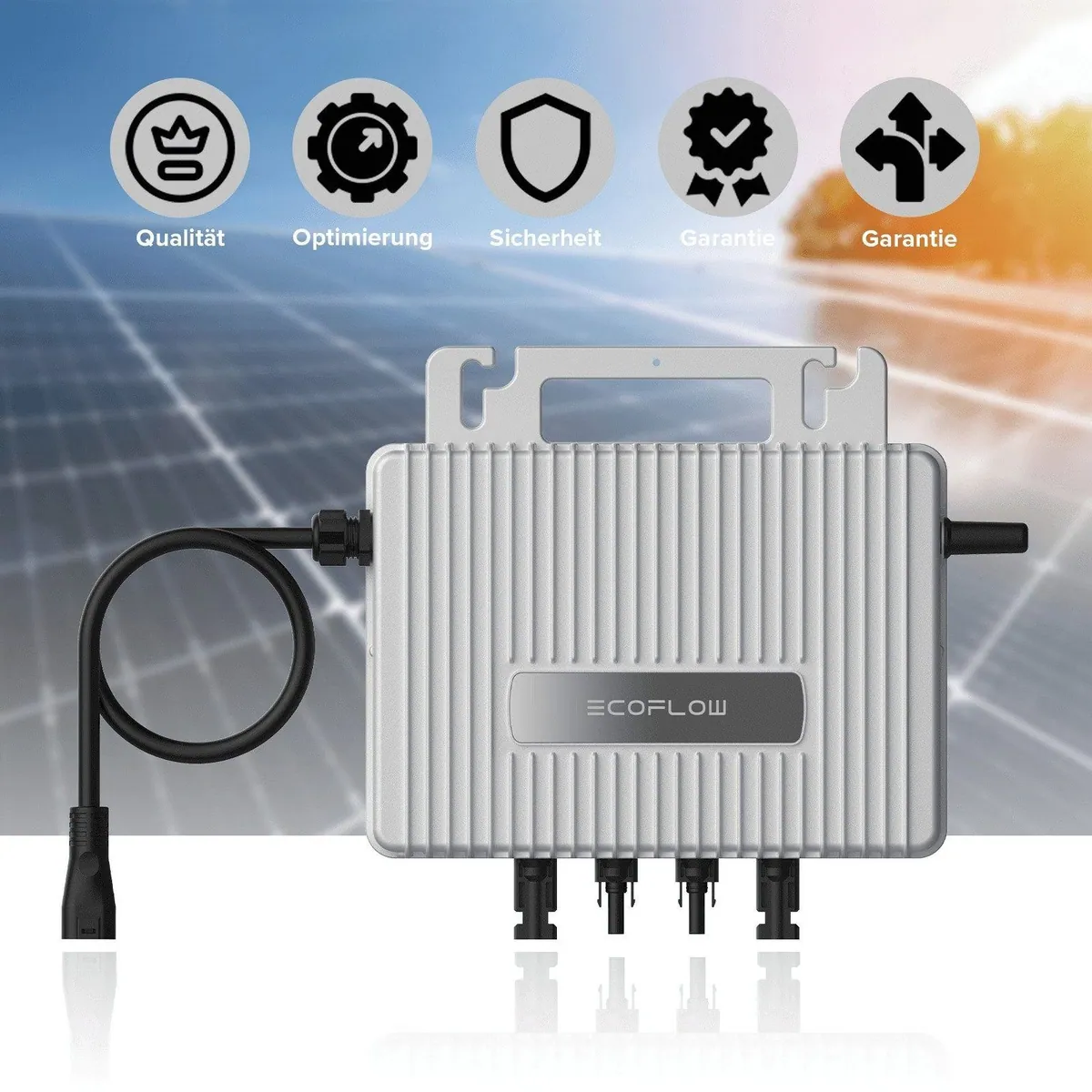 SUNNIVA Balkonkraftwerk 2000W, bifaziale Solarmodule, einfacher Anschluss 2