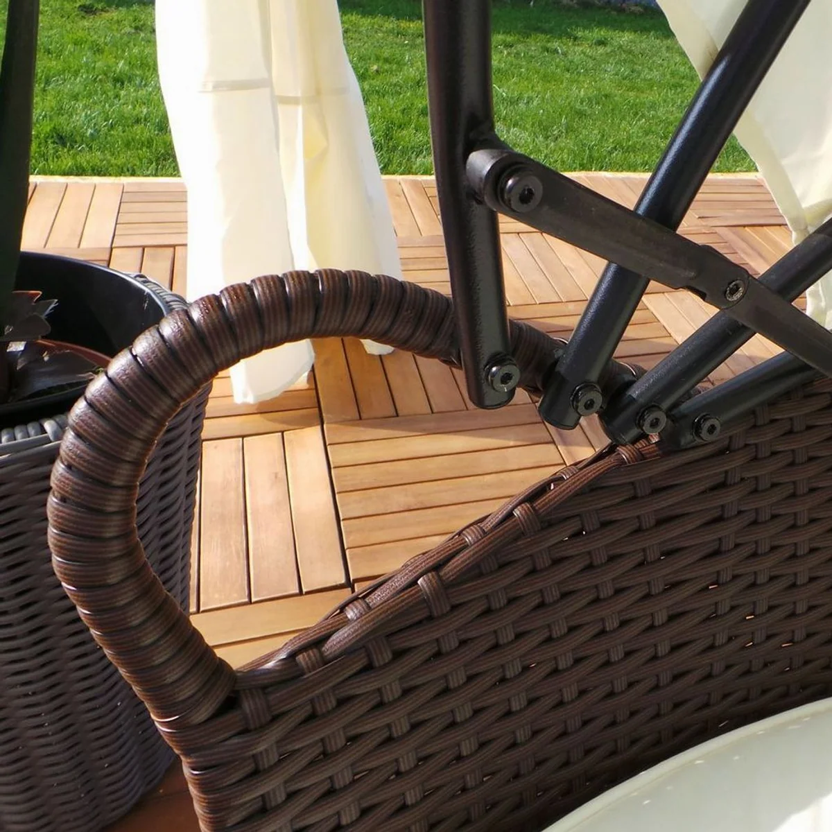 Swing&Harmonie RI-2101 LED-Sonneninsel, modulare Sitzgruppe, wetterfest und pflegeleicht 4