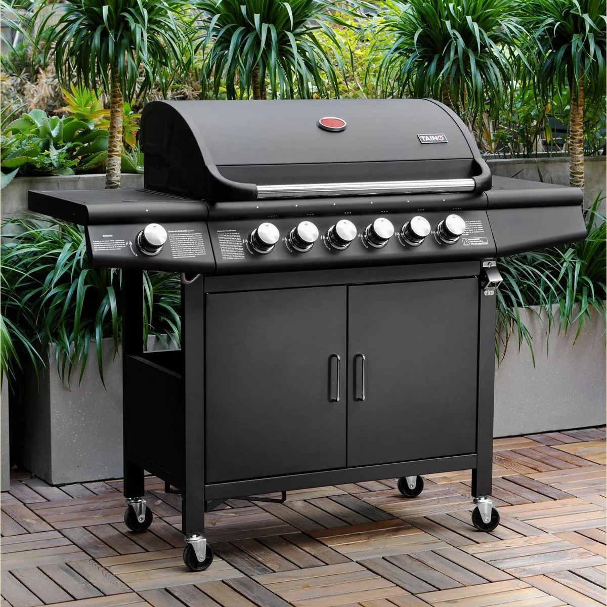 TAINO RED 6+1 Gasgrill Set, 6 Edelstahlbrenner, inkl. Drehspieß 2