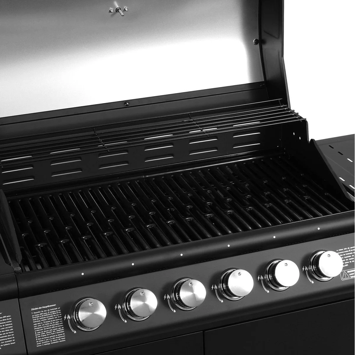 TAINO RED 6+1 Gasgrill Set, 6 Edelstahlbrenner, inkl. Drehspieß 5