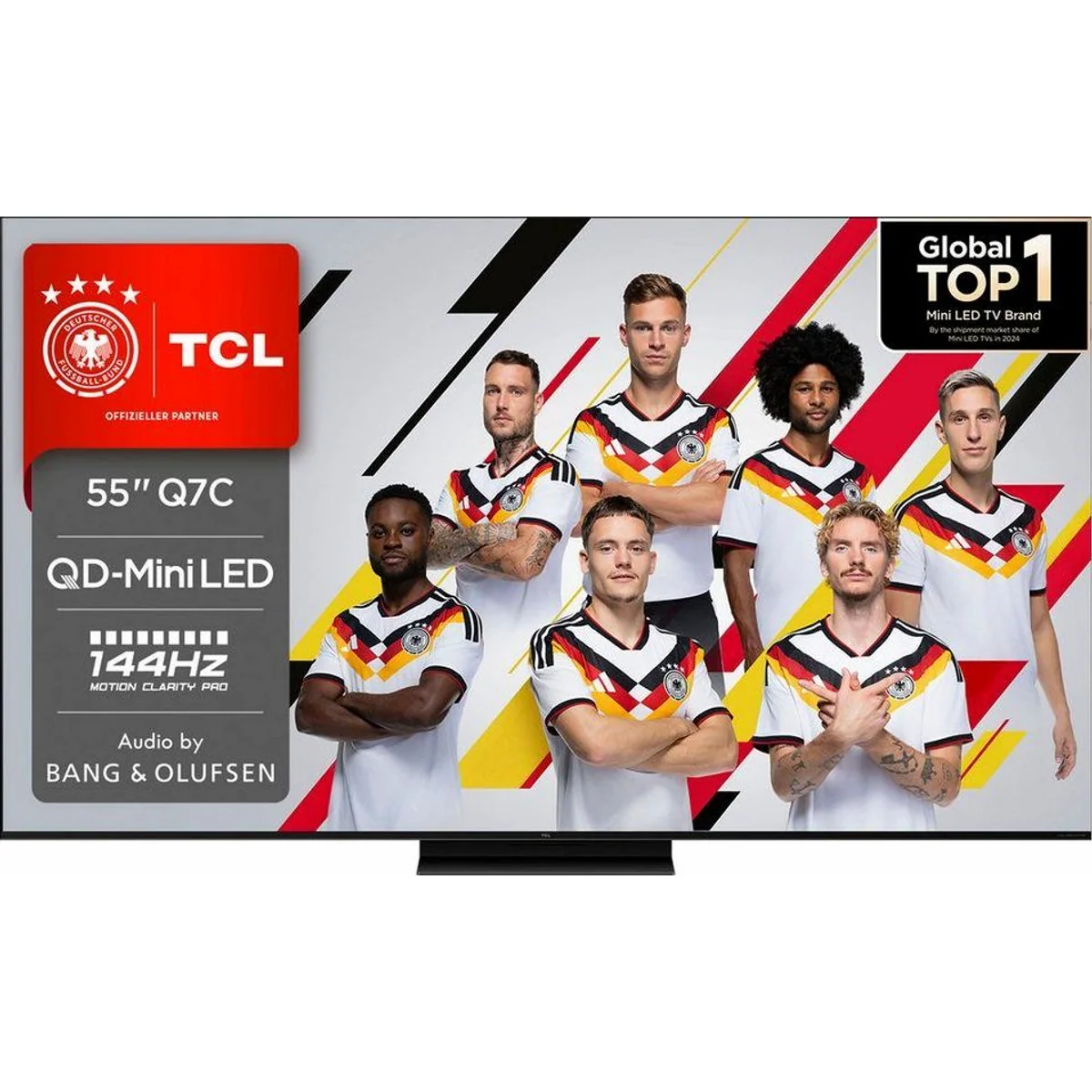TCL 55Q7CX1 Mini-LED Fernseher, 4K Ultra HD, Dolby Atmos, Smart TV