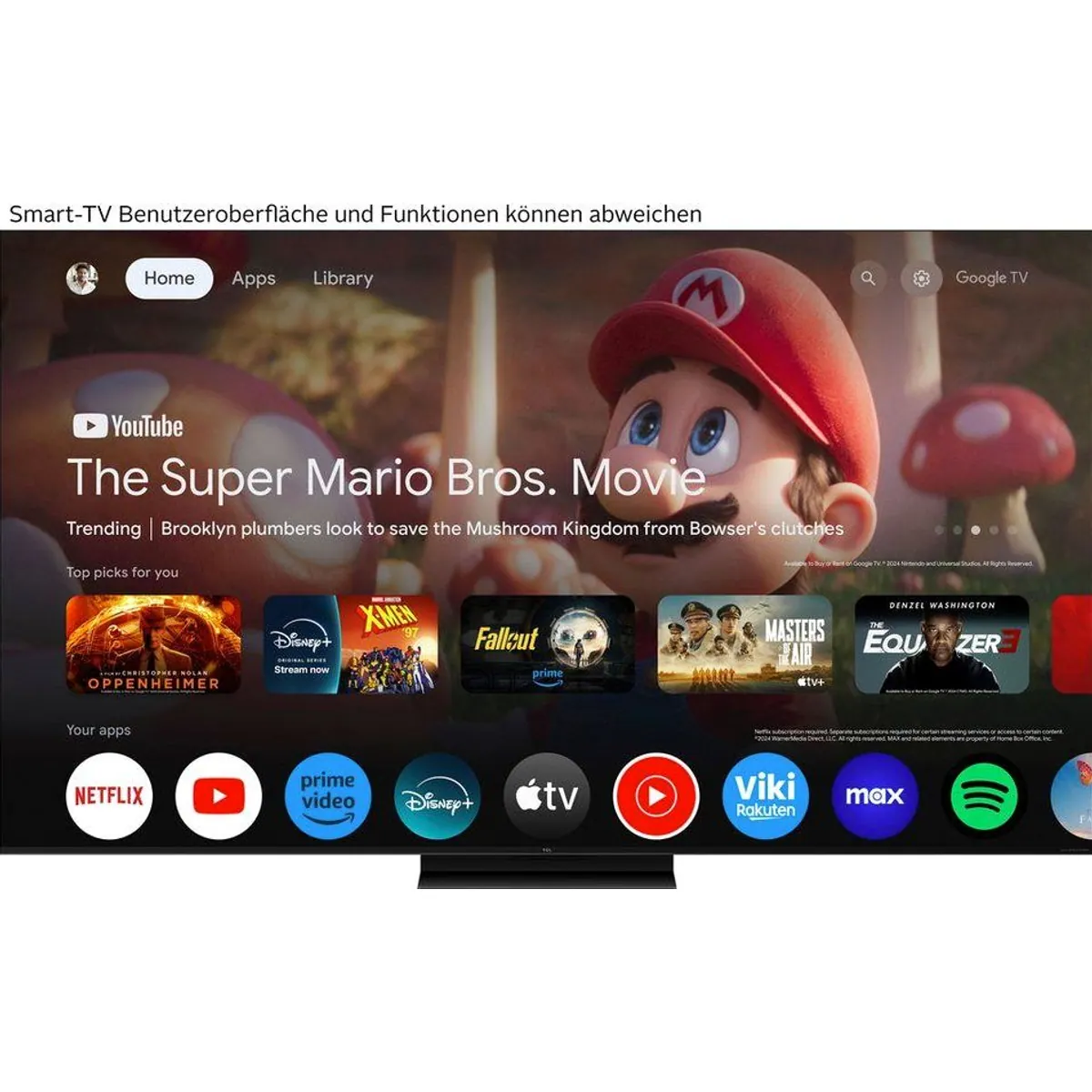 TCL 55Q7CX1 Mini-LED Fernseher, 4K Ultra HD, Dolby Atmos, Smart TV 3